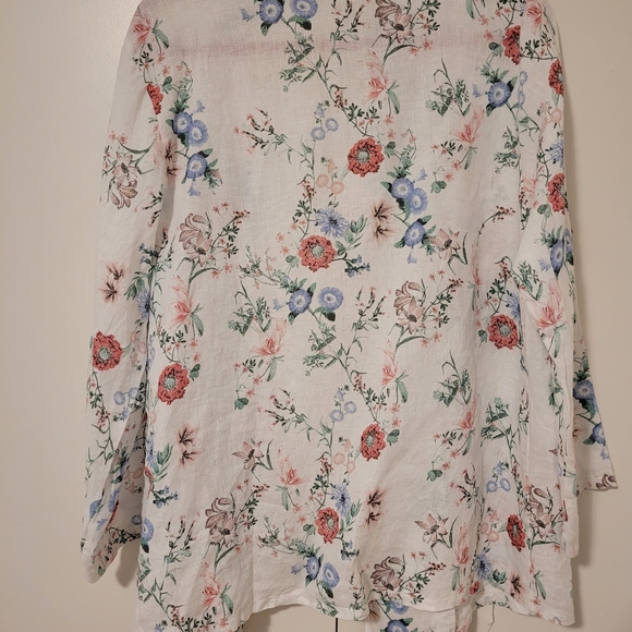 Linen unstructured blazer - Picture 4 of 4